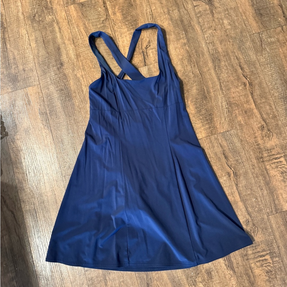 Outdoor Voices Navy Blue Activewear Dress with built in shorts